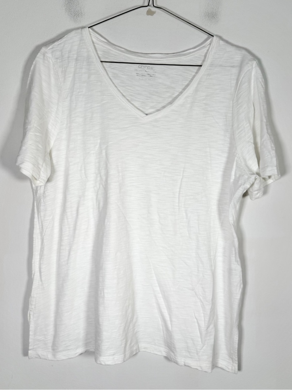 Chico’s Women’s Size 2 (US Large) The Ultimate Tee Cotton & Modal Blend Slub